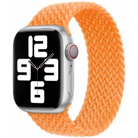 Умные часы Apple Watch Series 8 45 мм, Silver Braided Solo Loop, 9 размер, оранжевый